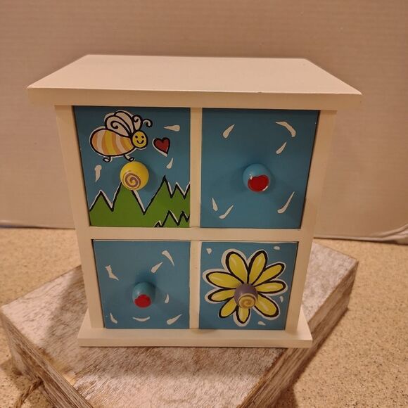 Colorful Miniature Drawer Set Jewelry Box Trinkets. C8 - Picture 1 of 5